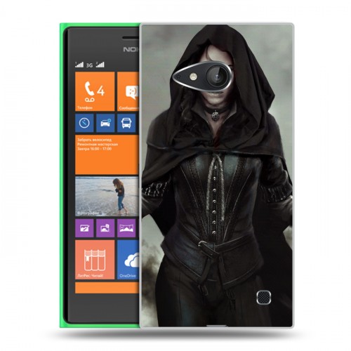 Дизайнерский пластиковый чехол для Nokia Lumia 730/735 Witcher