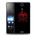 Дизайнерский пластиковый чехол для Sony Xperia TX Witcher