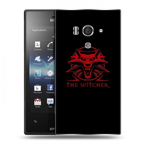 Дизайнерский пластиковый чехол для Sony Xperia acro S Witcher