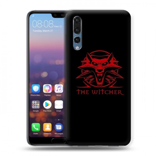 Дизайнерский силиконовый с усиленными углами чехол для Huawei P20 Pro Witcher