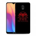 Дизайнерский силиконовый с усиленными углами чехол для Xiaomi RedMi 8A Witcher