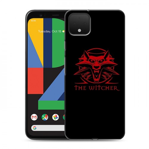 Дизайнерский пластиковый чехол для Google Pixel 4 Witcher