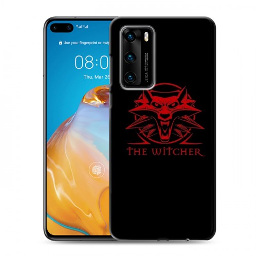 Дизайнерский пластиковый чехол для Huawei P40 Witcher