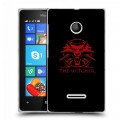 Дизайнерский пластиковый чехол для Microsoft Lumia 435 Witcher