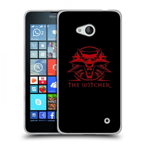 Дизайнерский пластиковый чехол для Microsoft Lumia 640 Witcher