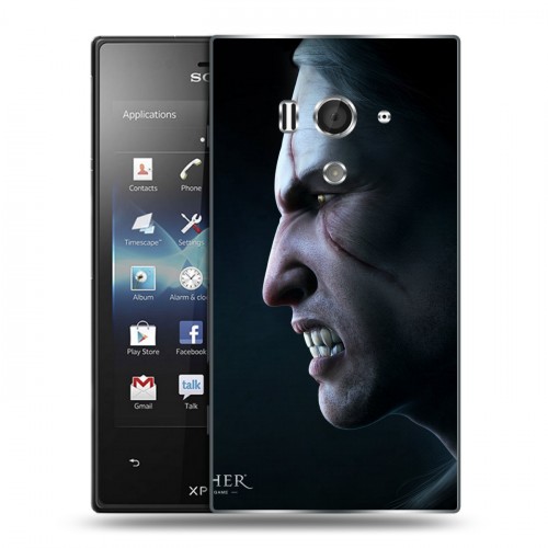 Дизайнерский пластиковый чехол для Sony Xperia acro S Witcher