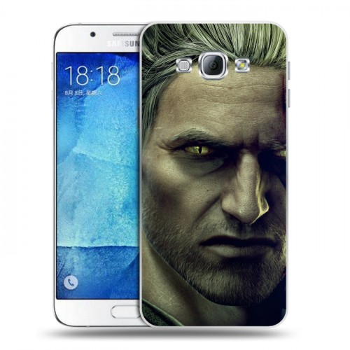 Дизайнерский пластиковый чехол для Samsung Galaxy A8 Witcher