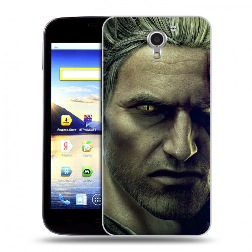 Дизайнерский пластиковый чехол для ZTE Blade A510 Witcher