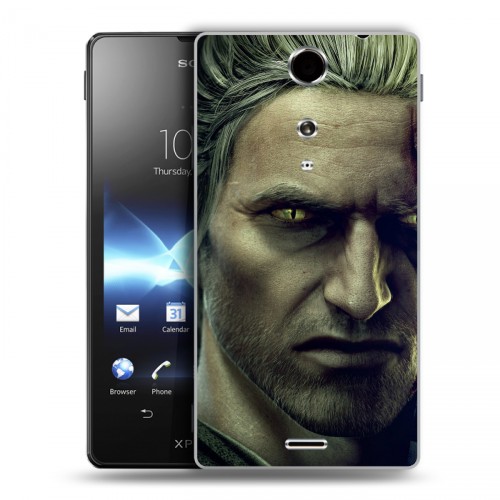 Дизайнерский пластиковый чехол для Sony Xperia TX Witcher