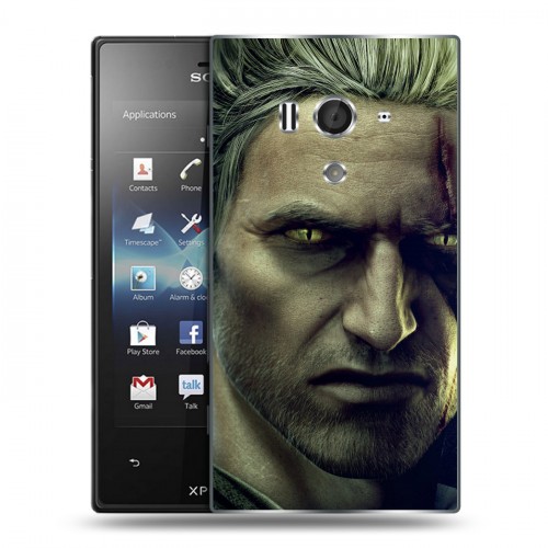 Дизайнерский пластиковый чехол для Sony Xperia acro S Witcher