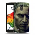 Дизайнерский пластиковый чехол для LG Stylus 3 Witcher