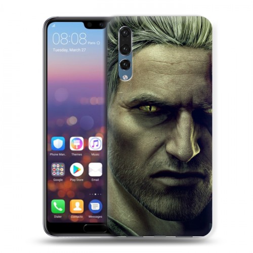 Дизайнерский силиконовый с усиленными углами чехол для Huawei P20 Pro Witcher