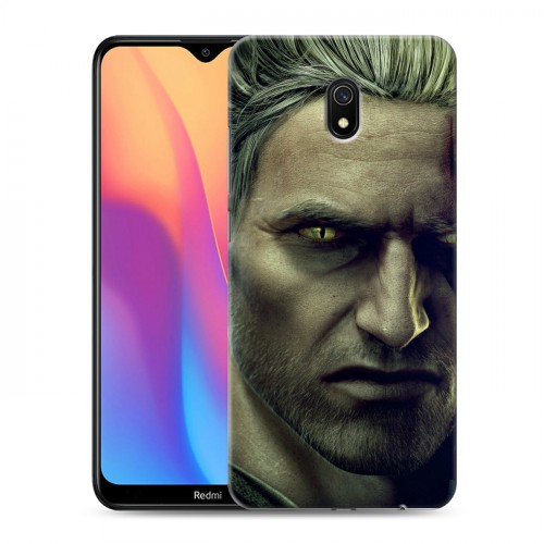 Дизайнерский силиконовый с усиленными углами чехол для Xiaomi RedMi 8A Witcher