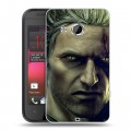 Дизайнерский пластиковый чехол для HTC Desire 200 Witcher