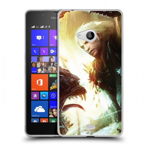 Дизайнерский пластиковый чехол для Microsoft Lumia 540 Witcher