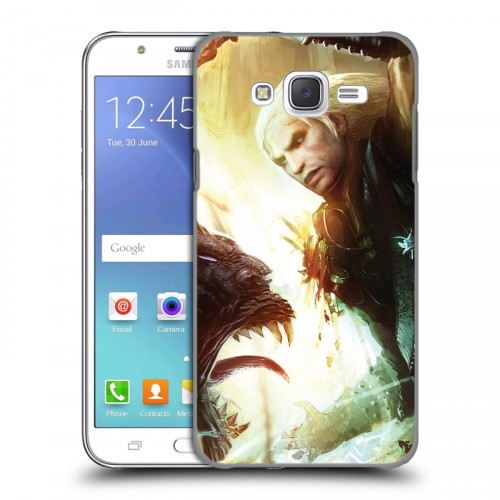 Дизайнерский пластиковый чехол для Samsung Galaxy J5 Witcher