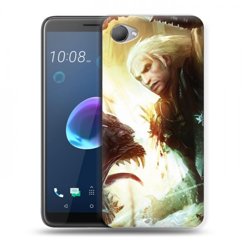 Дизайнерский пластиковый чехол для HTC Desire 12 Witcher