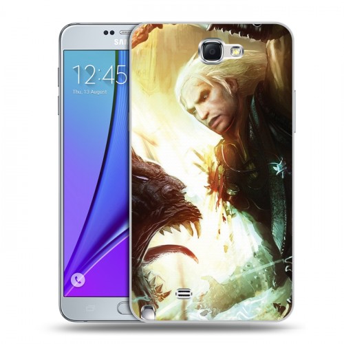 Дизайнерский пластиковый чехол для Samsung Galaxy Note 2 Witcher