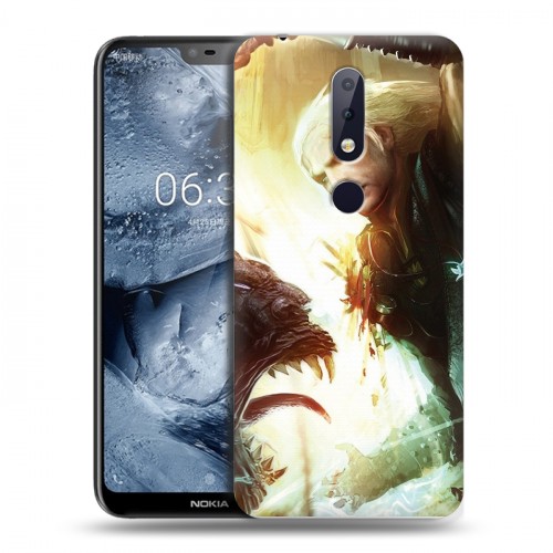 Дизайнерский пластиковый чехол для Nokia 6.1 Plus Witcher