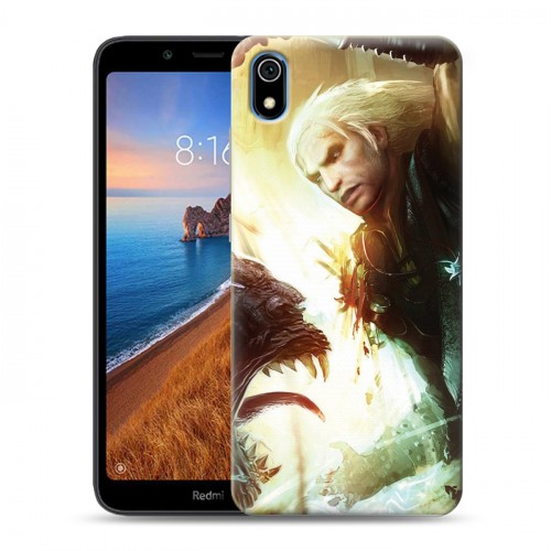 Дизайнерский силиконовый чехол для Xiaomi RedMi 7A Witcher