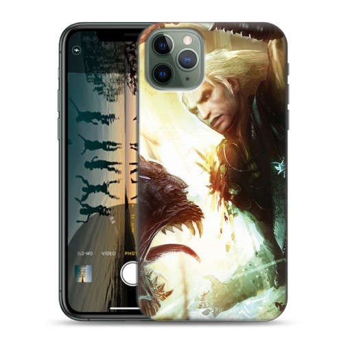 Дизайнерский пластиковый чехол для Iphone 11 Pro Witcher