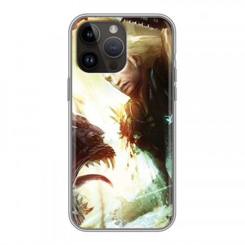 Дизайнерский силиконовый с усиленными углами чехол для Iphone 14 Pro Max Witcher