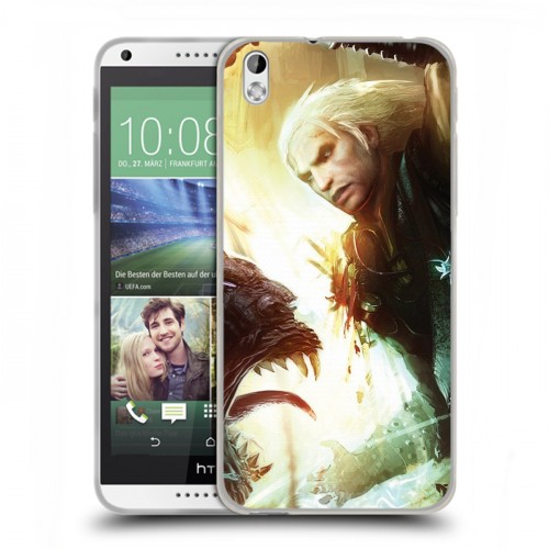 Дизайнерский пластиковый чехол для HTC Desire 816 Witcher