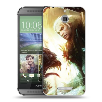 Дизайнерский силиконовый чехол для HTC Desire 510 Witcher (на заказ)