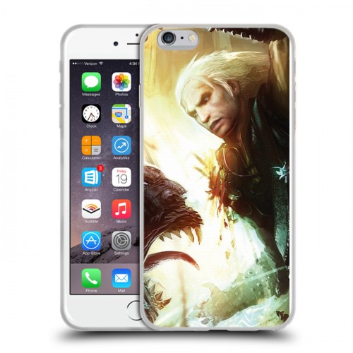 Дизайнерский силиконовый чехол для Iphone 6 Plus/6s Plus Witcher