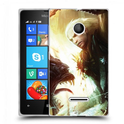 Дизайнерский пластиковый чехол для Microsoft Lumia 435 Witcher