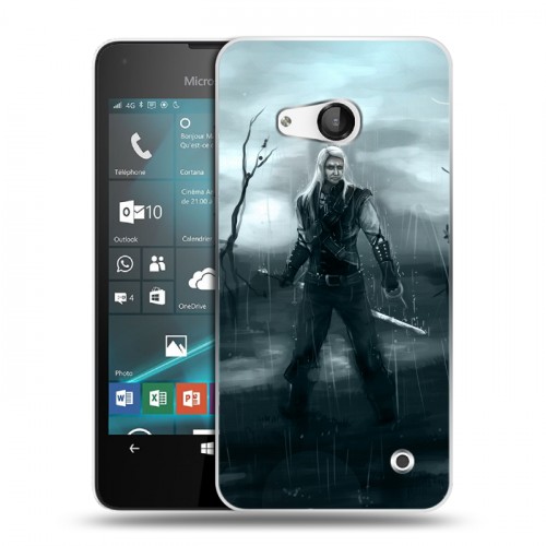 Дизайнерский пластиковый чехол для Microsoft Lumia 550 Witcher