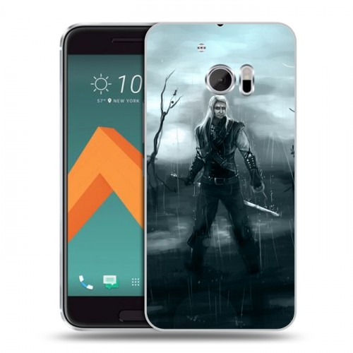 Дизайнерский пластиковый чехол для HTC 10 Witcher