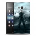 Дизайнерский пластиковый чехол для Sony Xperia acro S Witcher