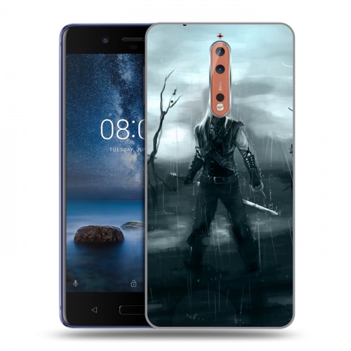 Дизайнерский пластиковый чехол для Nokia 8 Witcher