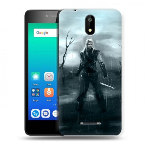 Дизайнерский силиконовый чехол для Micromax Q409 Witcher