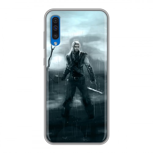 Дизайнерский пластиковый чехол для Samsung Galaxy A50 Witcher