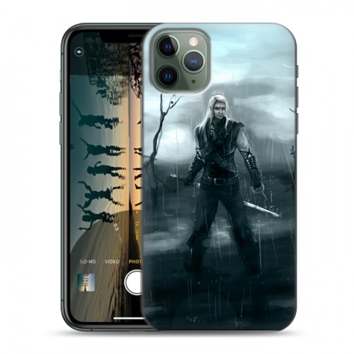 Дизайнерский пластиковый чехол для Iphone 11 Pro Witcher