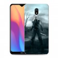 Дизайнерский силиконовый с усиленными углами чехол для Xiaomi RedMi 8A Witcher