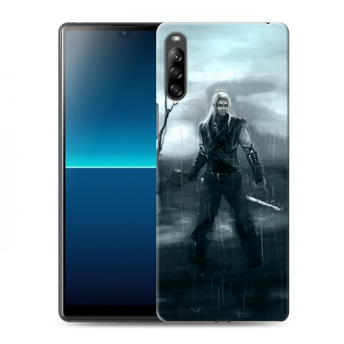 Дизайнерский силиконовый с усиленными углами чехол для Sony Xperia L4 Witcher