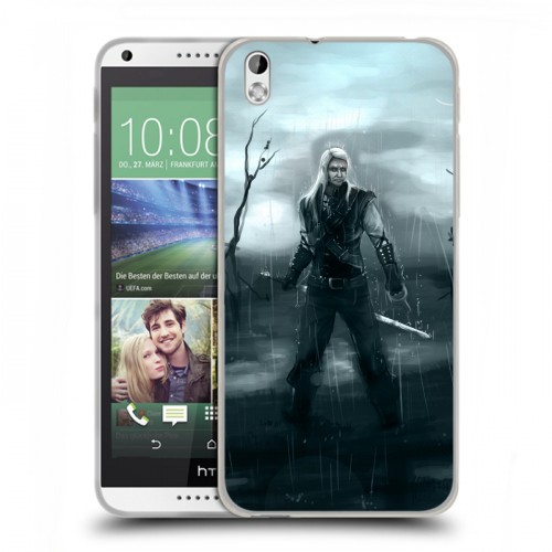 Дизайнерский пластиковый чехол для HTC Desire 816 Witcher