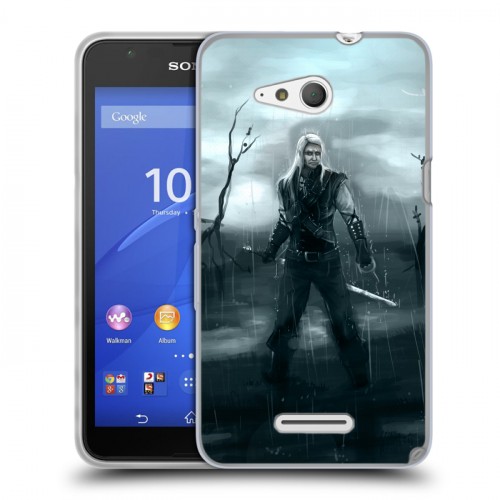 Дизайнерский пластиковый чехол для Sony Xperia E4g Witcher