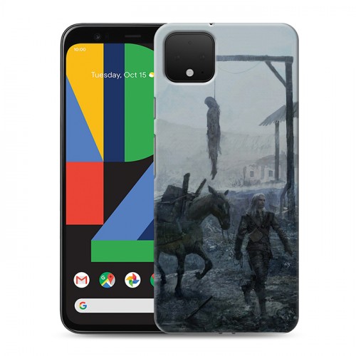 Дизайнерский пластиковый чехол для Google Pixel 4 Witcher