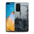 Дизайнерский силиконовый с усиленными углами чехол для Huawei P40 Witcher