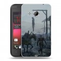 Дизайнерский пластиковый чехол для HTC Desire 200 Witcher