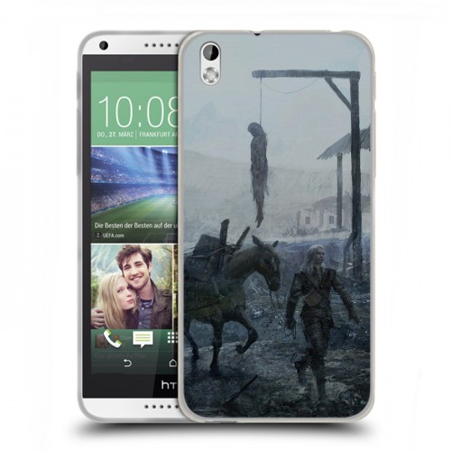 Дизайнерский пластиковый чехол для HTC Desire 816 Witcher