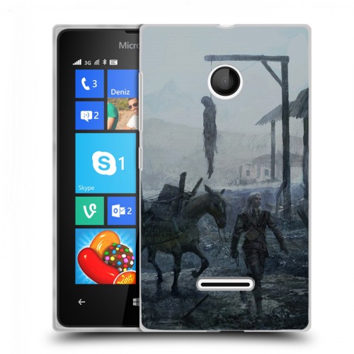 Дизайнерский пластиковый чехол для Microsoft Lumia 435 Witcher