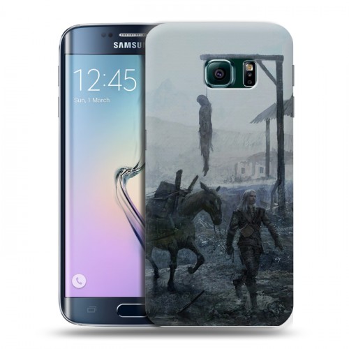 Дизайнерский пластиковый чехол для Samsung Galaxy S6 Edge Witcher