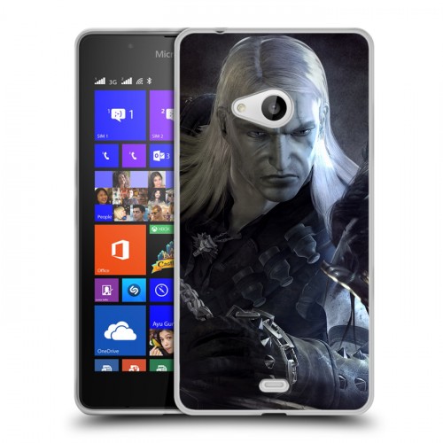 Дизайнерский пластиковый чехол для Microsoft Lumia 540 Witcher