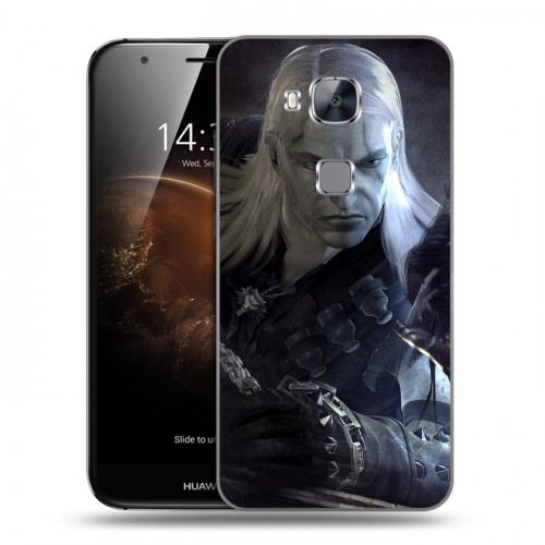 Дизайнерский пластиковый чехол для Huawei G8 Witcher