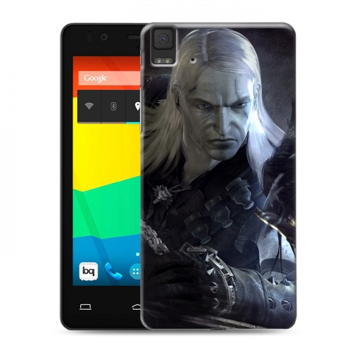 Дизайнерский силиконовый чехол для BQ Aquaris E4.5 Witcher